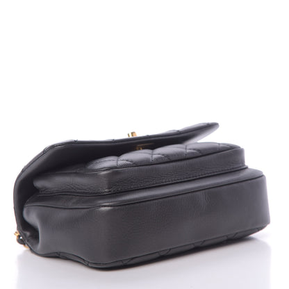 Chanel Calfskin Quilted Top Handle Flap Black 4 of 13