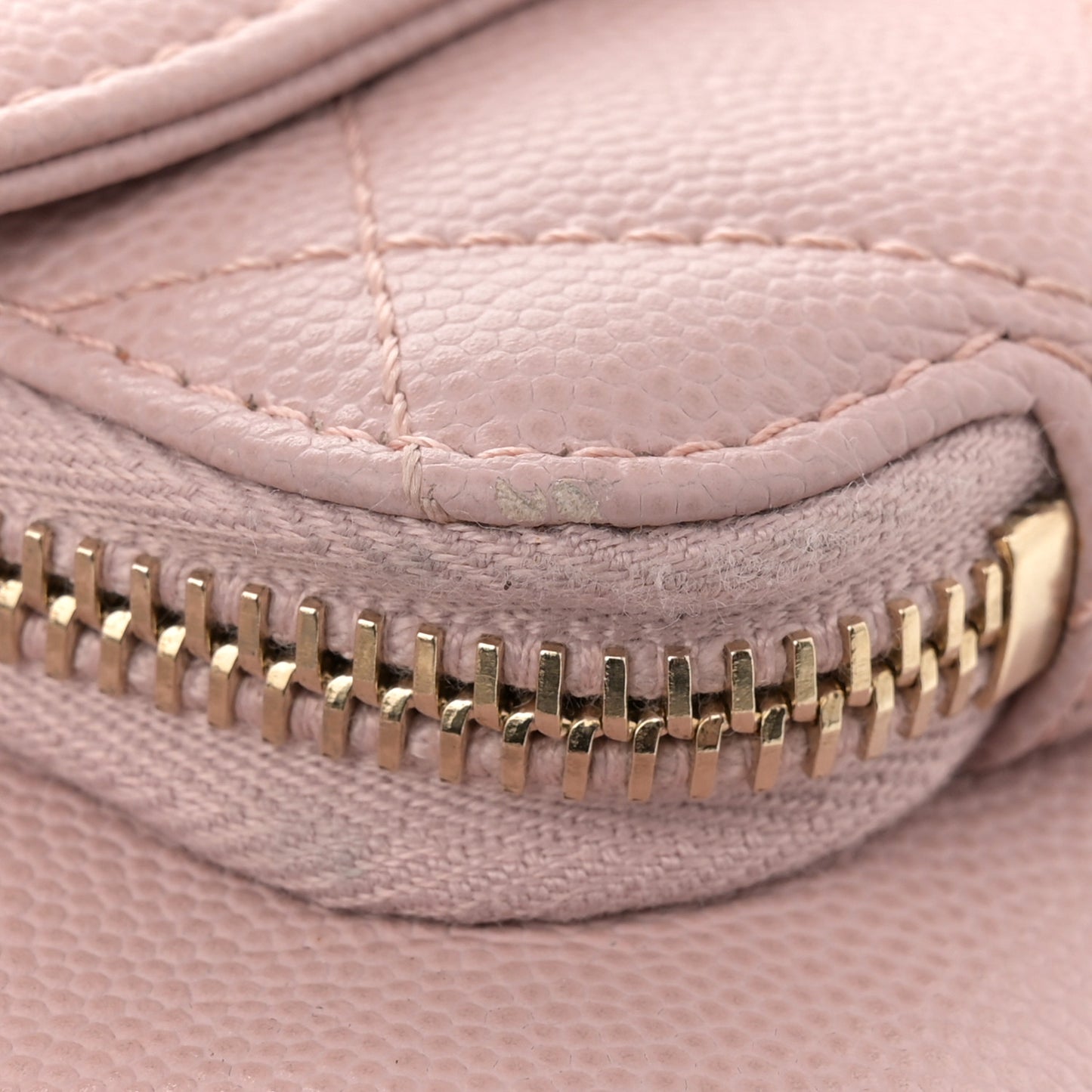 Caviar Quilted Small Business Affinity Flap Light Pink