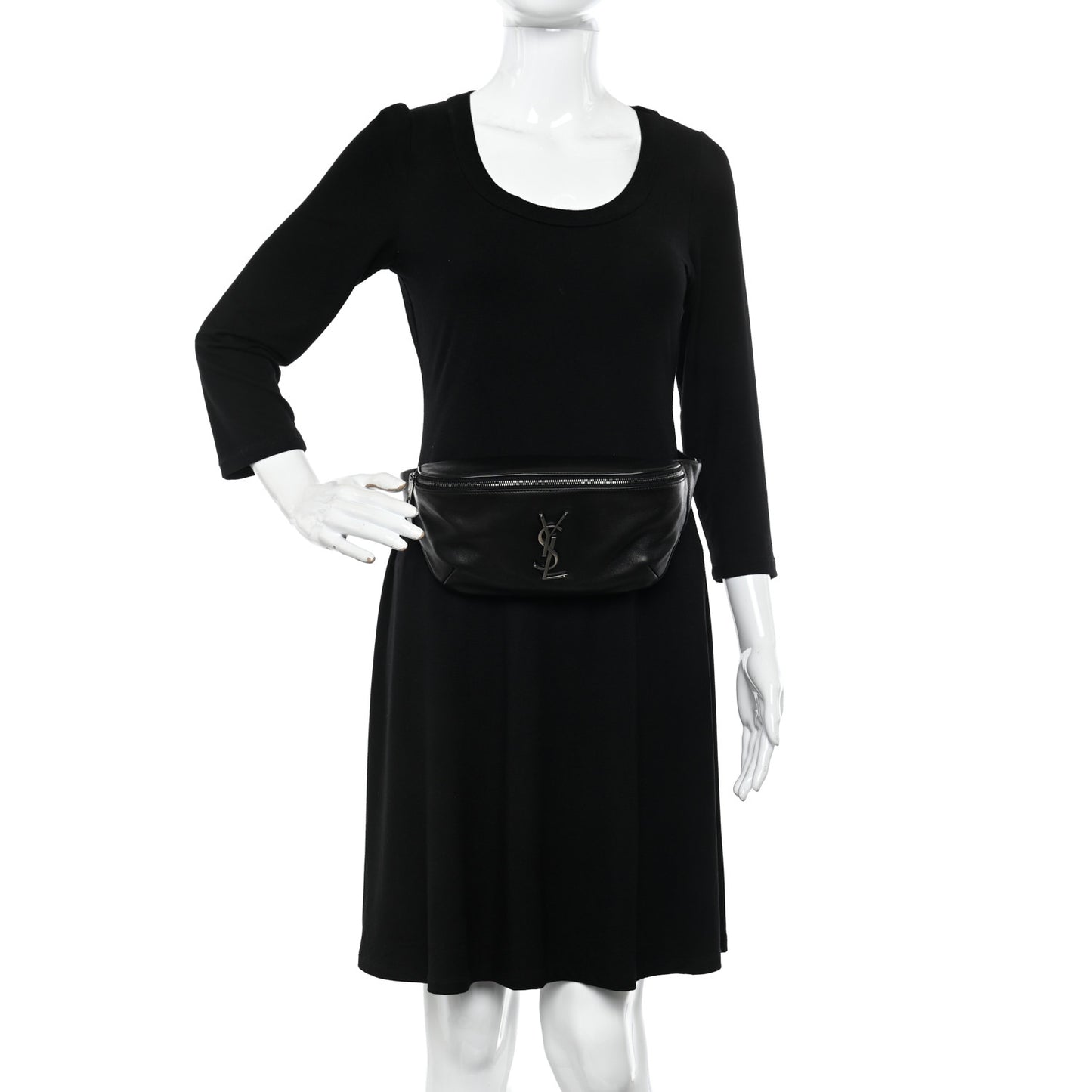 Calfskin Monogram Belt Bag Black