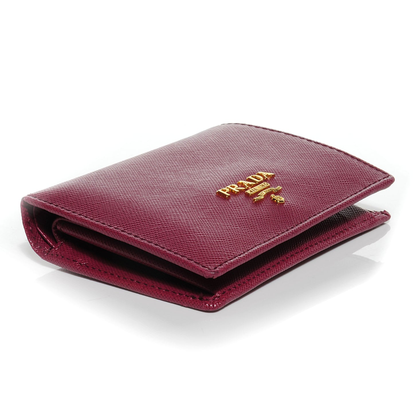 Saffiano Metal Bi-Fold Wallet Ametista