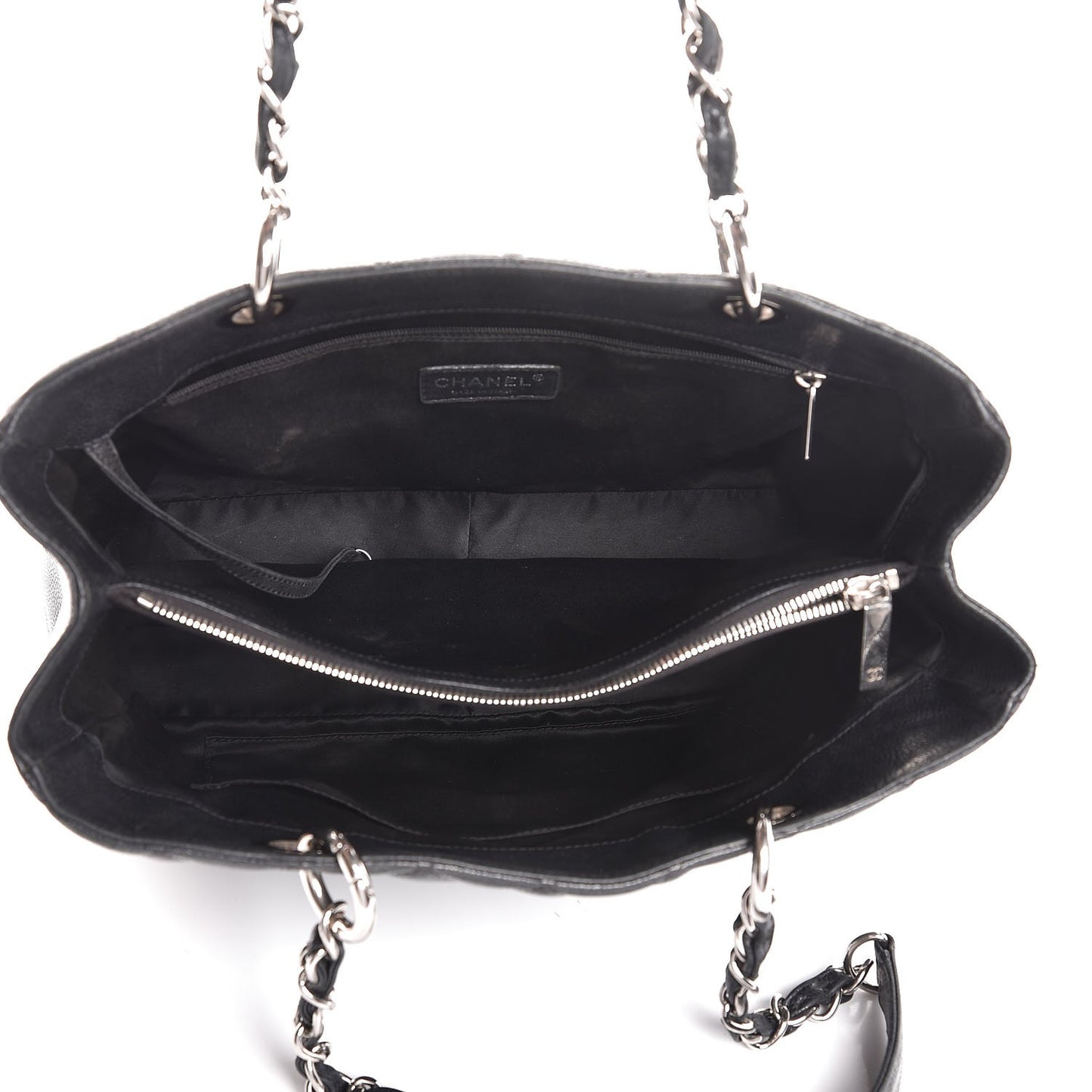Caviar Quilted Grand Shopping Tote GST Black