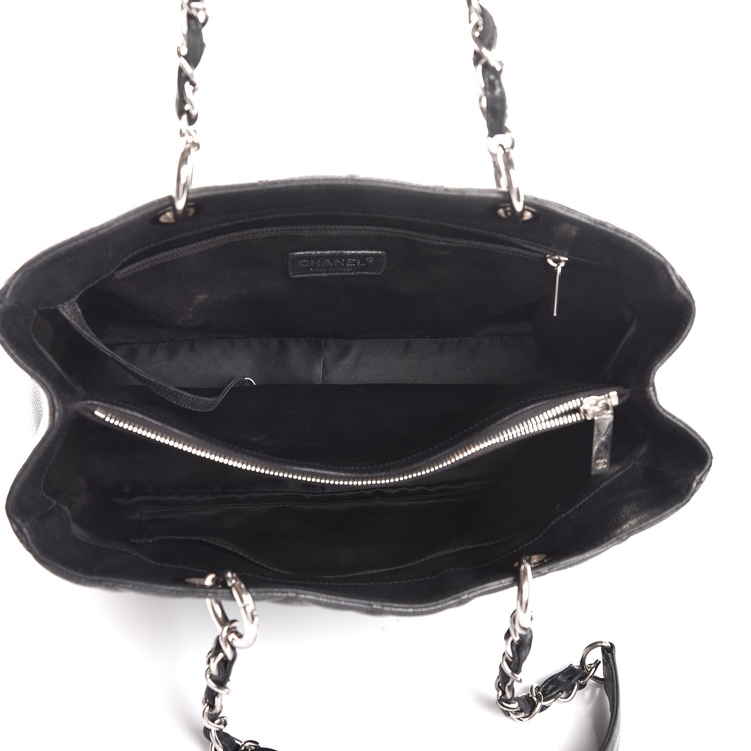 Chanel Caviar Quilted Grand Shopping Tote GST Black 5 of 7