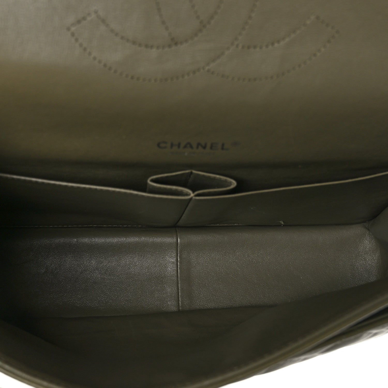 Chanel Lambskin Quilted Maxi Double Flap Green 5 of 10