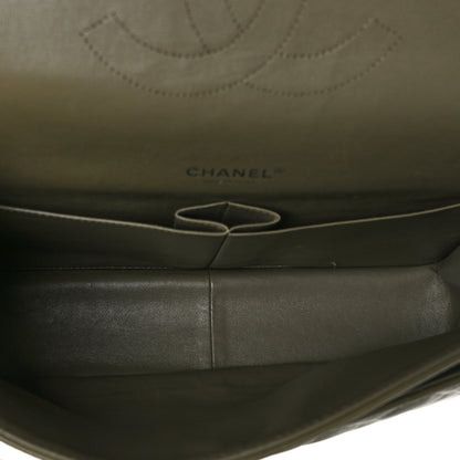 Chanel Lambskin Quilted Maxi Double Flap Green 5 of 10
