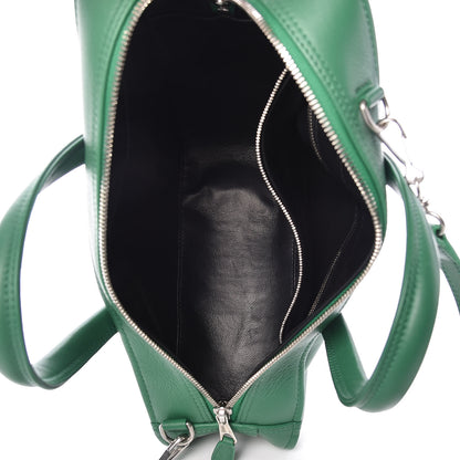 Balenciaga Shiny Day Calfskin S Triangle Duffle Vert Irlandais 5 of 9