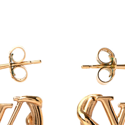 Louis Vuitton Garden Louise Hoop Earrings Gold 3 of 5