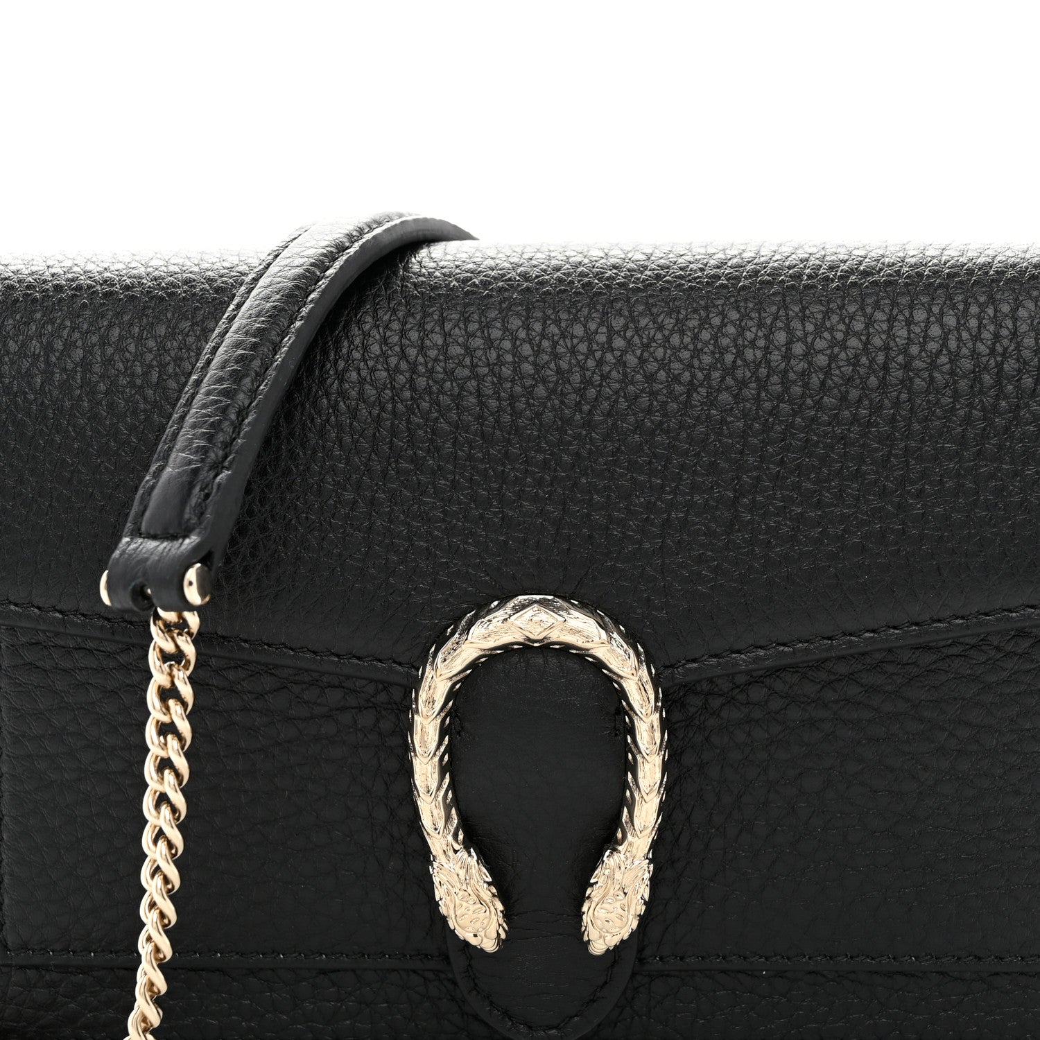 Gucci Calfskin Dionysus NM Chain Wallet Black 8 of 10