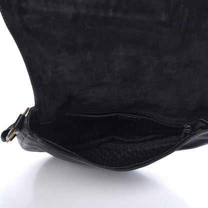 Christian Dior Calfskin Baudrier Saddle Bag Black 5 of 9