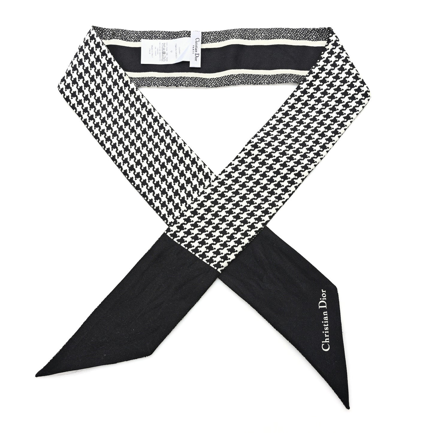 Silk 30 Montaigne Mitzah Scarf Black White