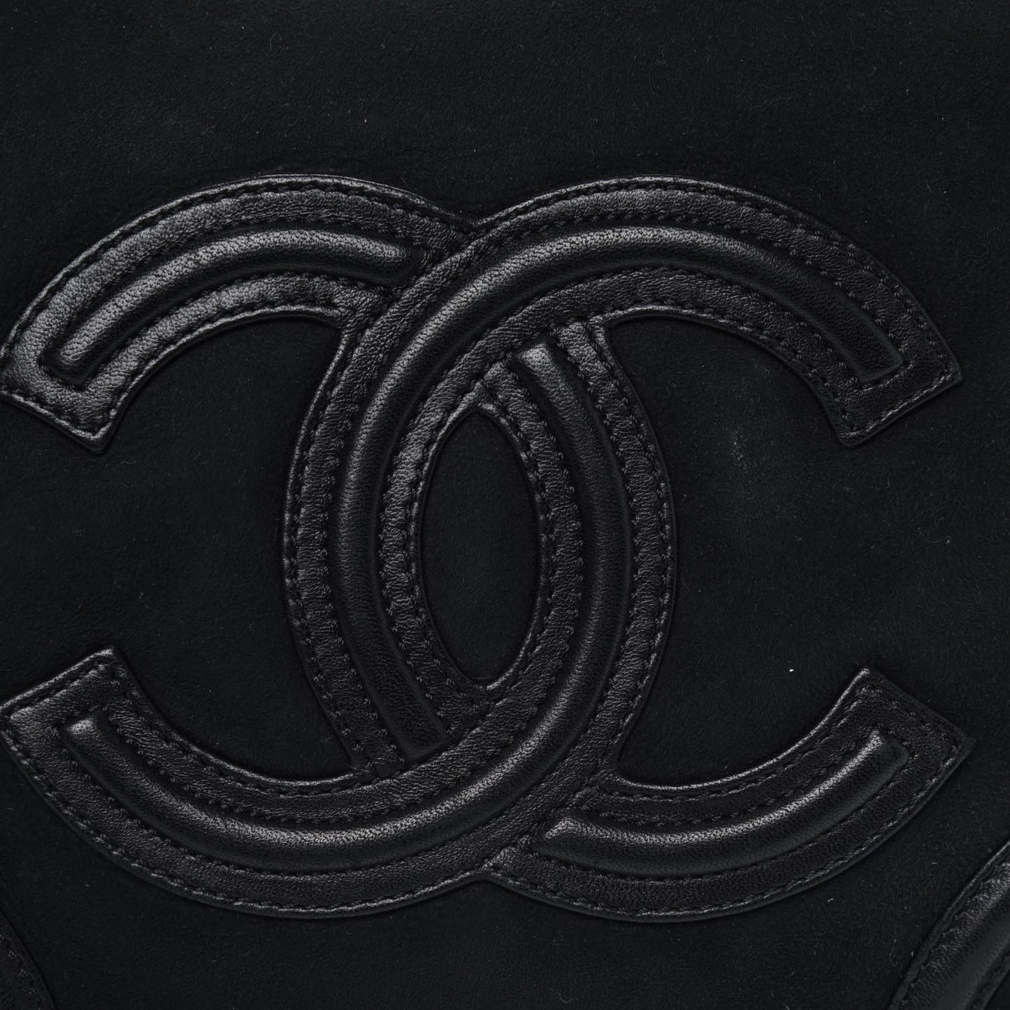 Suede Sparkling Winter Messenger Black