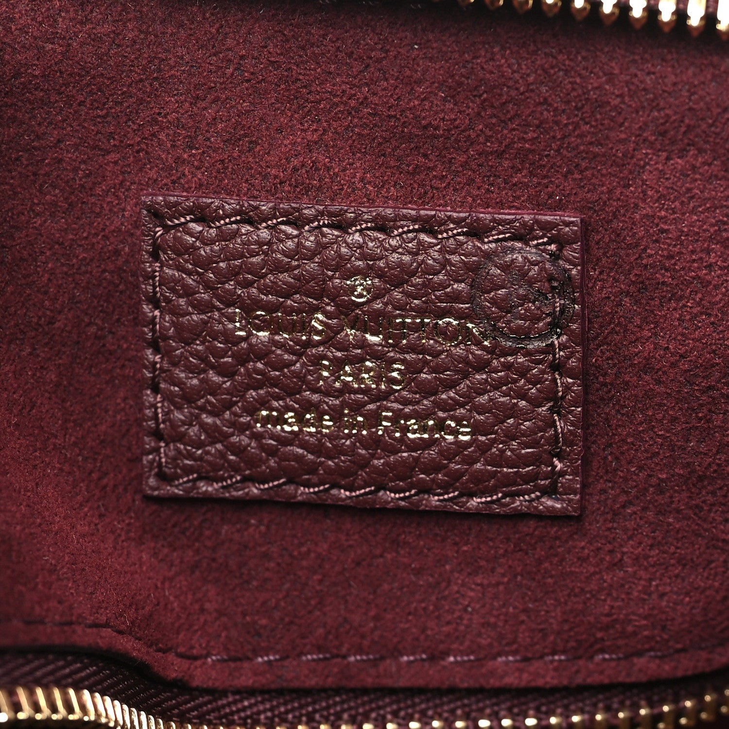 Louis Vuitton Empreinte Monogram Giant Speedy Bandouliere 25 Wine 6 of 9
