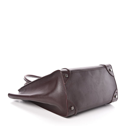 Celine Smooth Calfskin Mini Luggage Burgundy 4 of 9