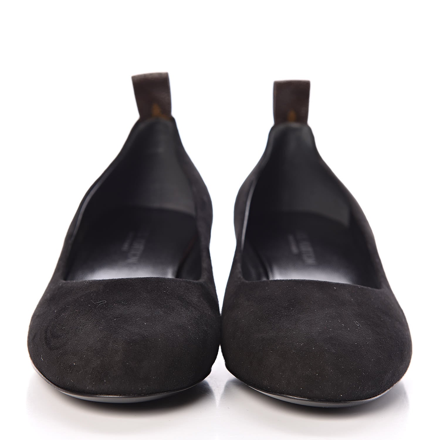 Louis Vuitton Suede Uniformes Pump 36 Black 2 of 7