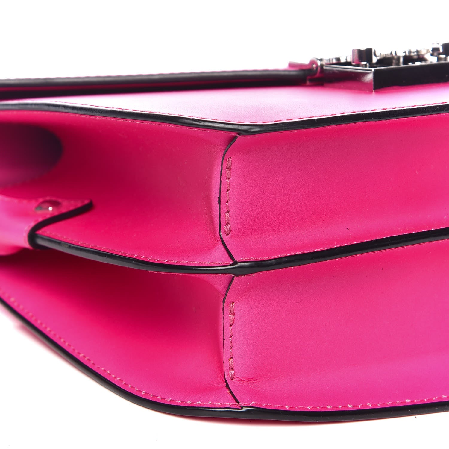MCM Calfskin Patricia Crossbody Bag Electric Pink 9 of 10