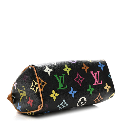 Louis Vuitton Monogram Multicolor Mini Sac HL Speedy Black 4 of 13