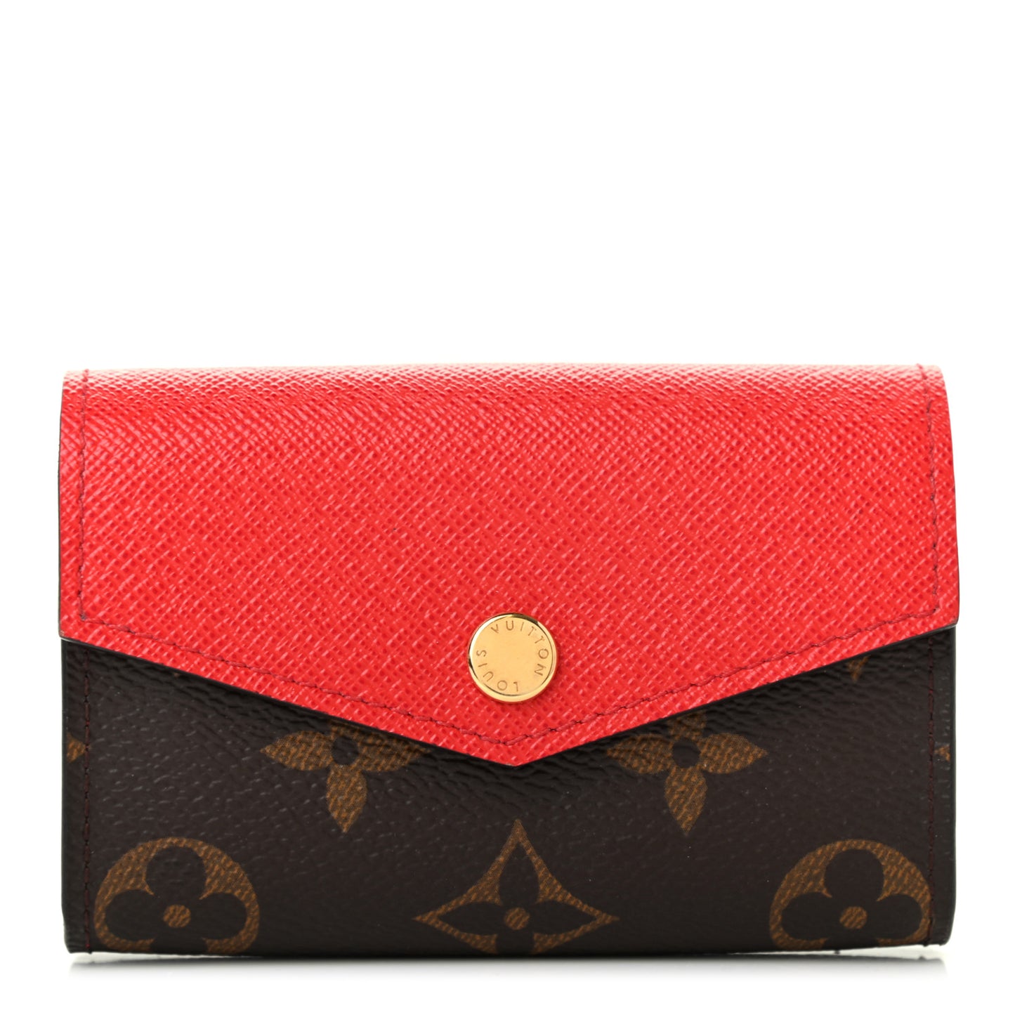 Monogram Sarah Multicartes Coquelicot