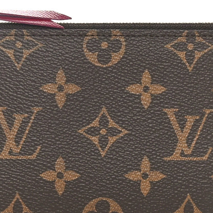 Louis Vuitton Monogram Felicie Chain Wallet Zippered Insert Fuchsia 7 of 8