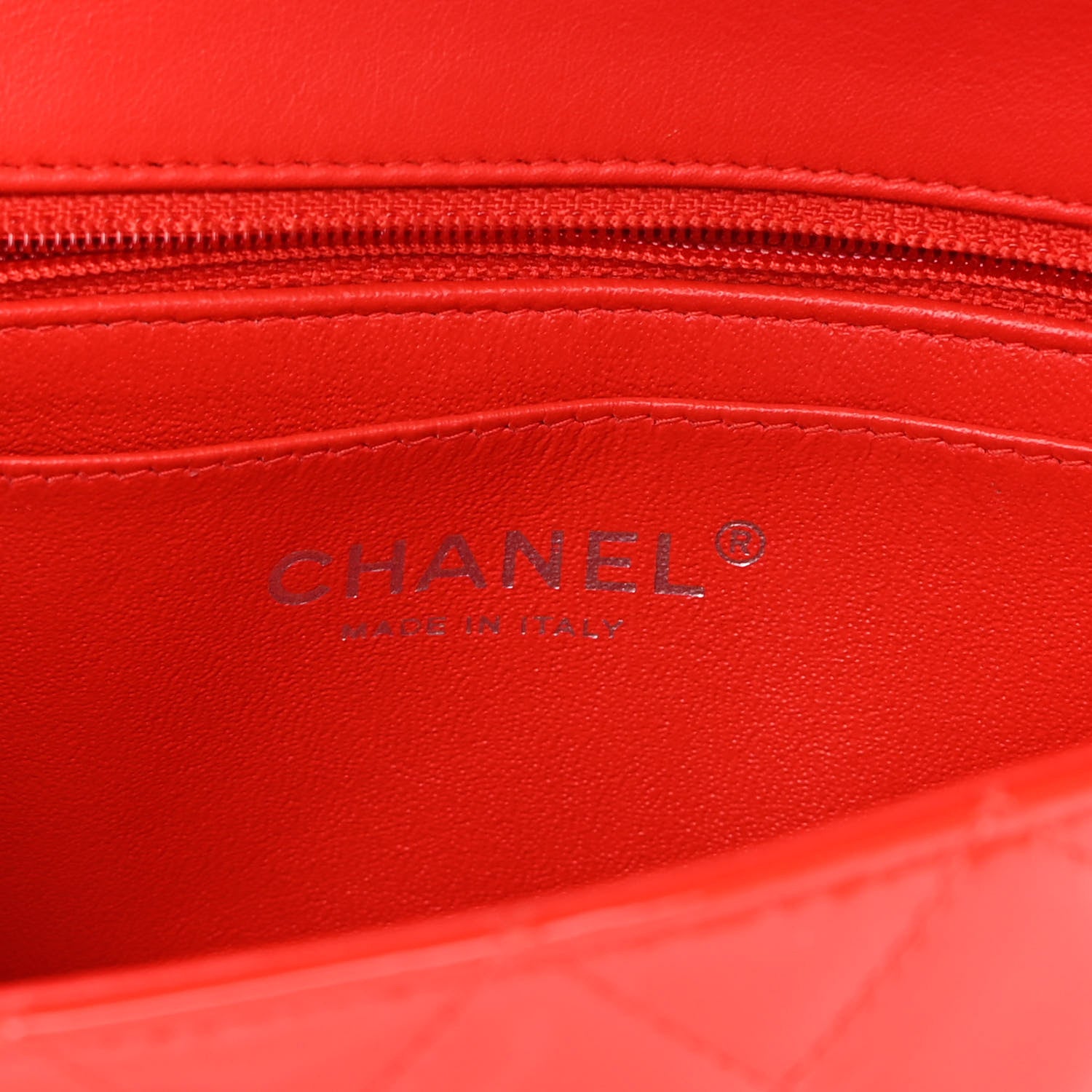 Chanel Patent Calfskin Quilted Mini Rectangular Flap Red 6 of 14