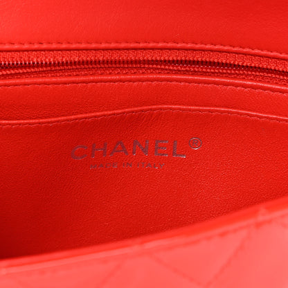 Chanel Patent Calfskin Quilted Mini Rectangular Flap Red 6 of 14