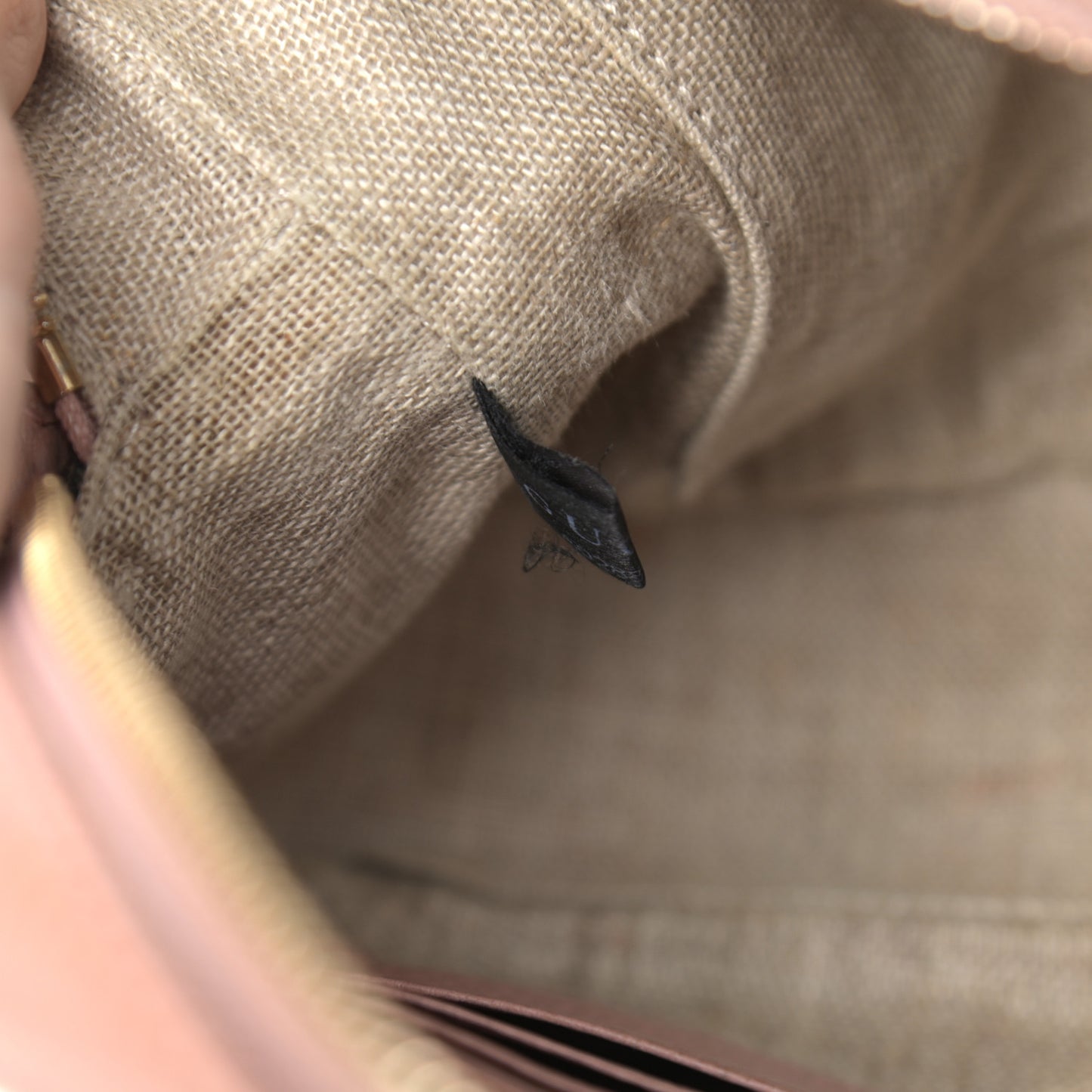 Monogram Mini Bree Messenger Bag Beige Soft Pink