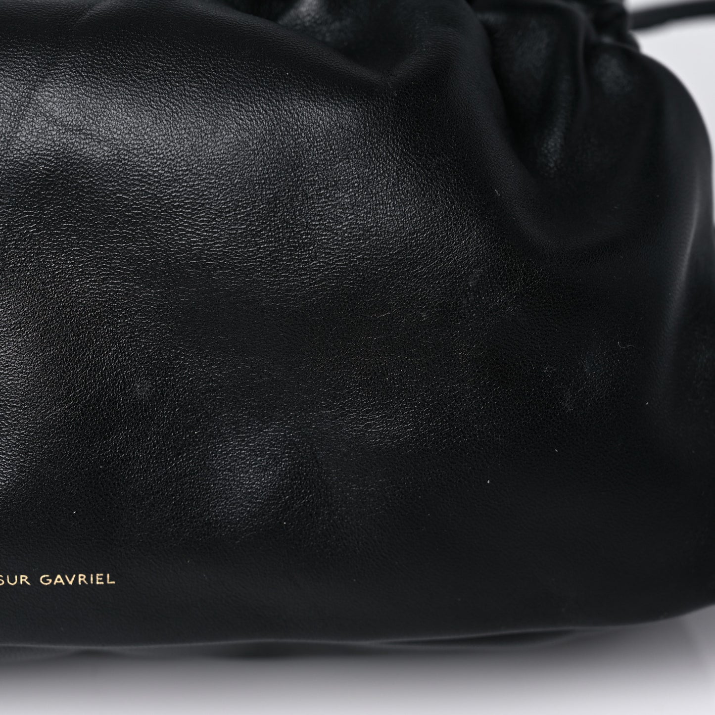 Lambskin Mini Cloud Clutch Black Flamma
