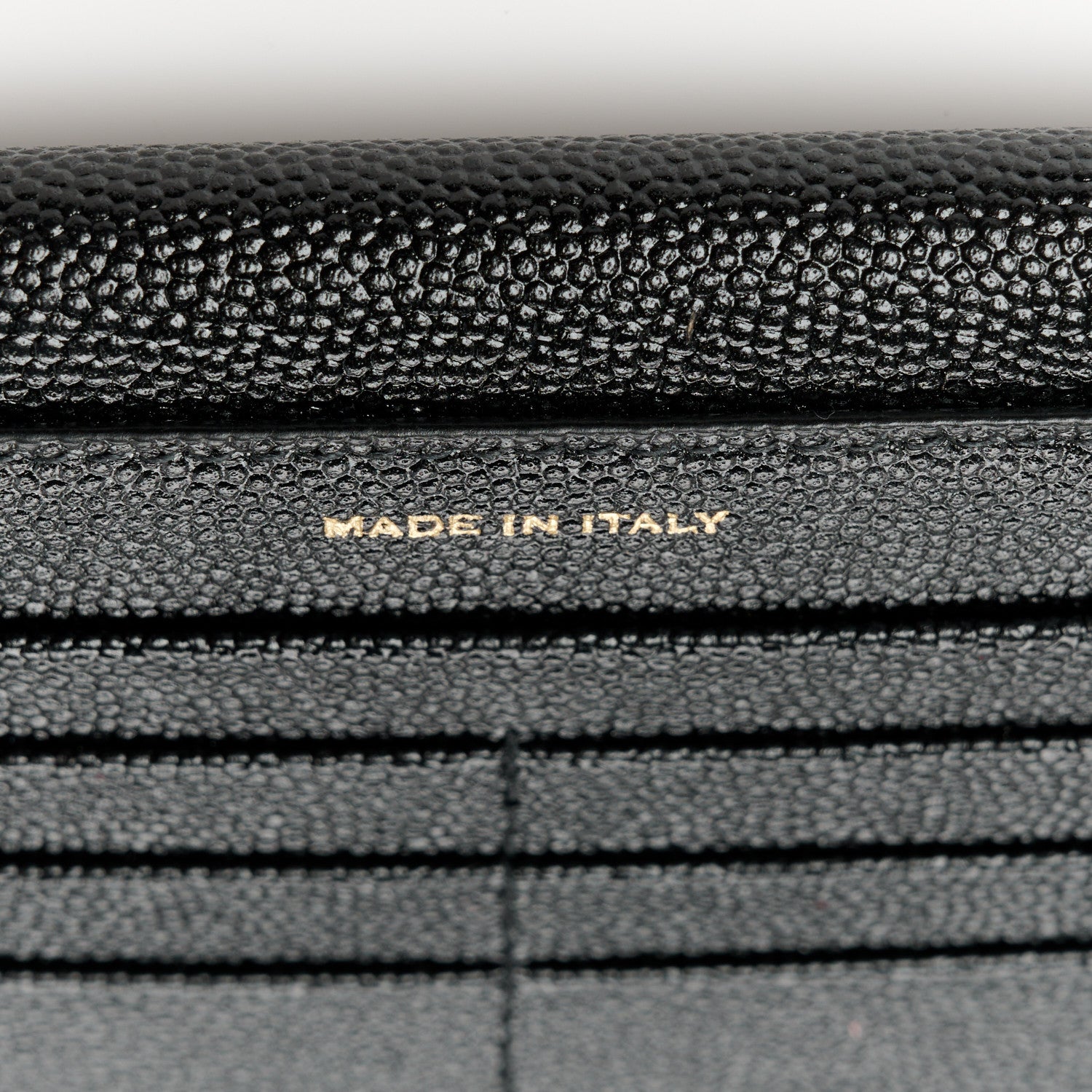 Saint Laurent Grain De Poudre Monogram Uptown Wallet Black 9 of 11
