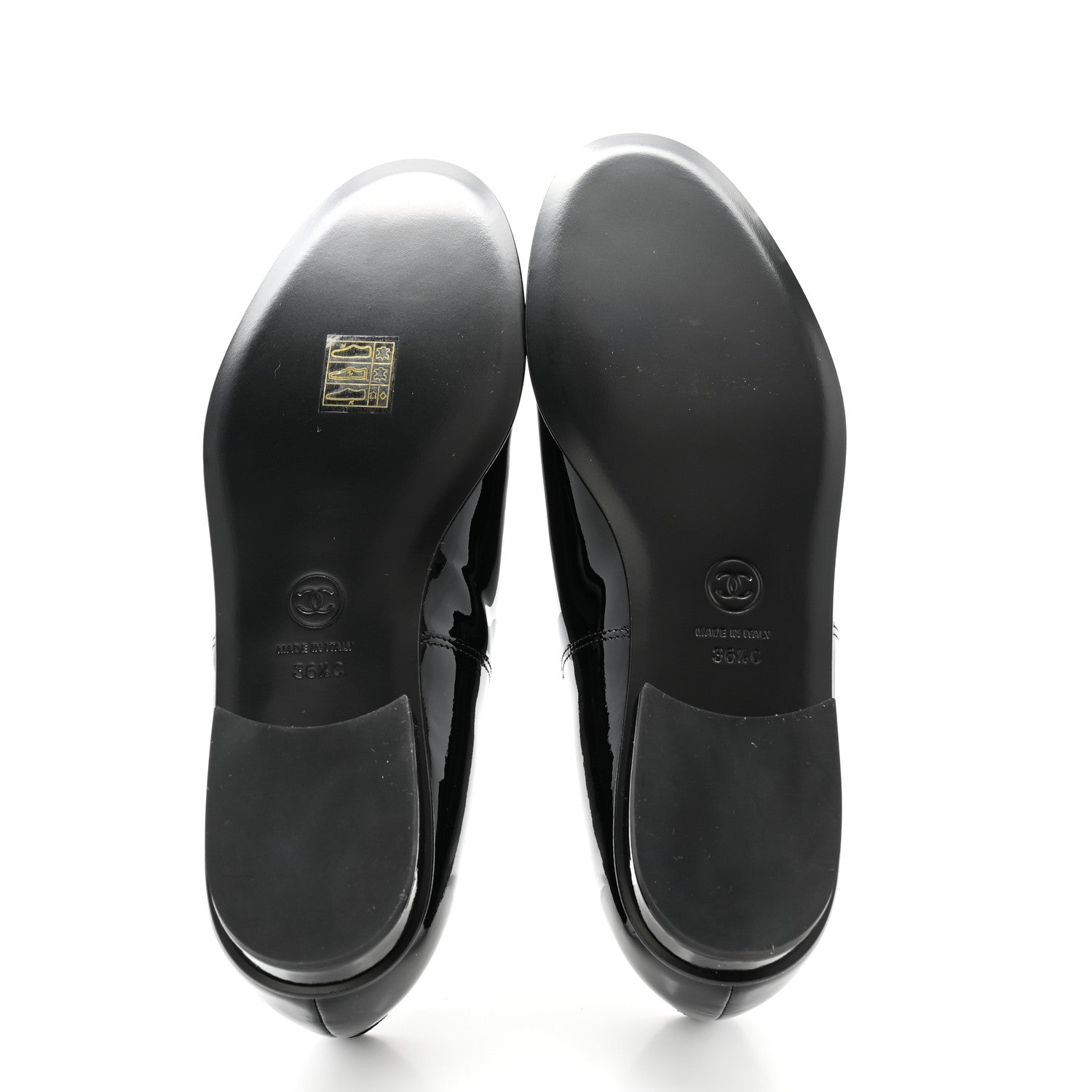 Chanel Patent Calfskin Moccasin Loafers 36.5 Black 5 of 8