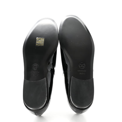 Chanel Patent Calfskin Moccasin Loafers 36.5 Black 5 of 8