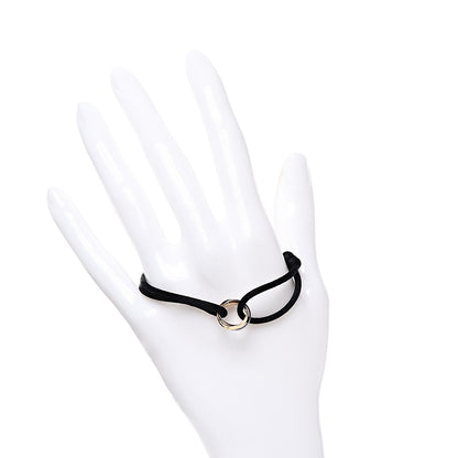 Cartier 18K Pink Yellow White Gold Trinity Adjustable Cord Bracelet Black 2 of 5