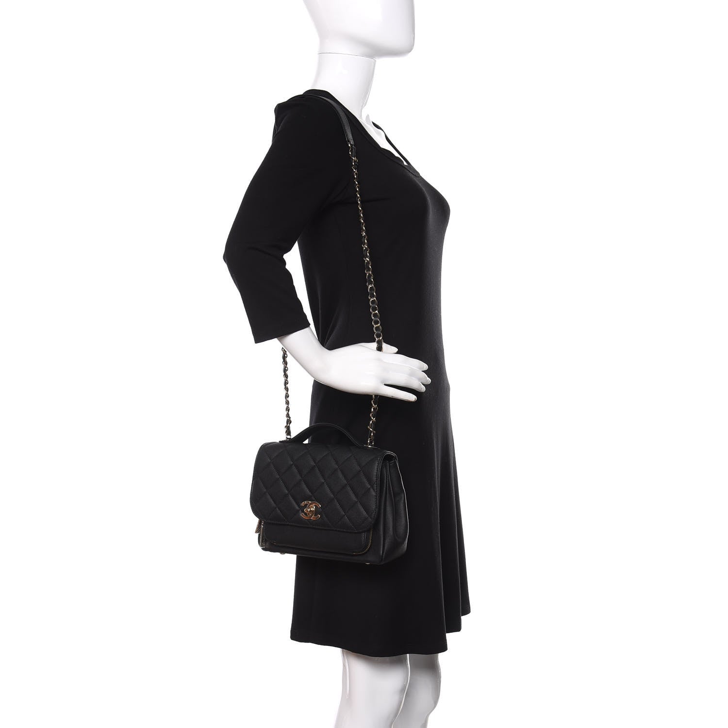 Chanel Caviar Quilted Medium Business Affinity Flap Black 2 of 11