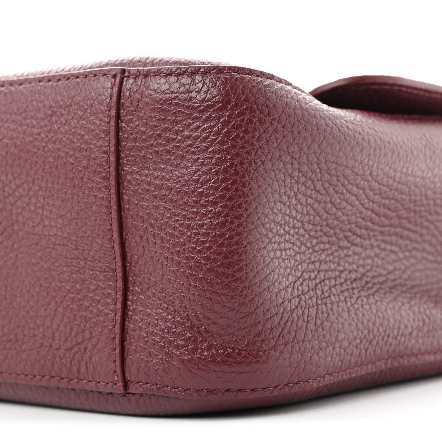 Chanel Grained Calfskin Small Souplissimo Maxi Flap Burgundy 10 of 10