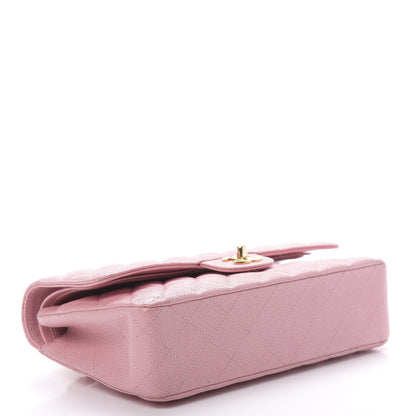 Chanel Caviar Quilted Medium Double Flap Pink 4 of 12