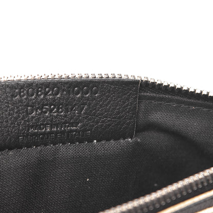Balenciaga Supple Grained Calfskin Classic Silver Hardware Highlight Pouch Black 7 of 10