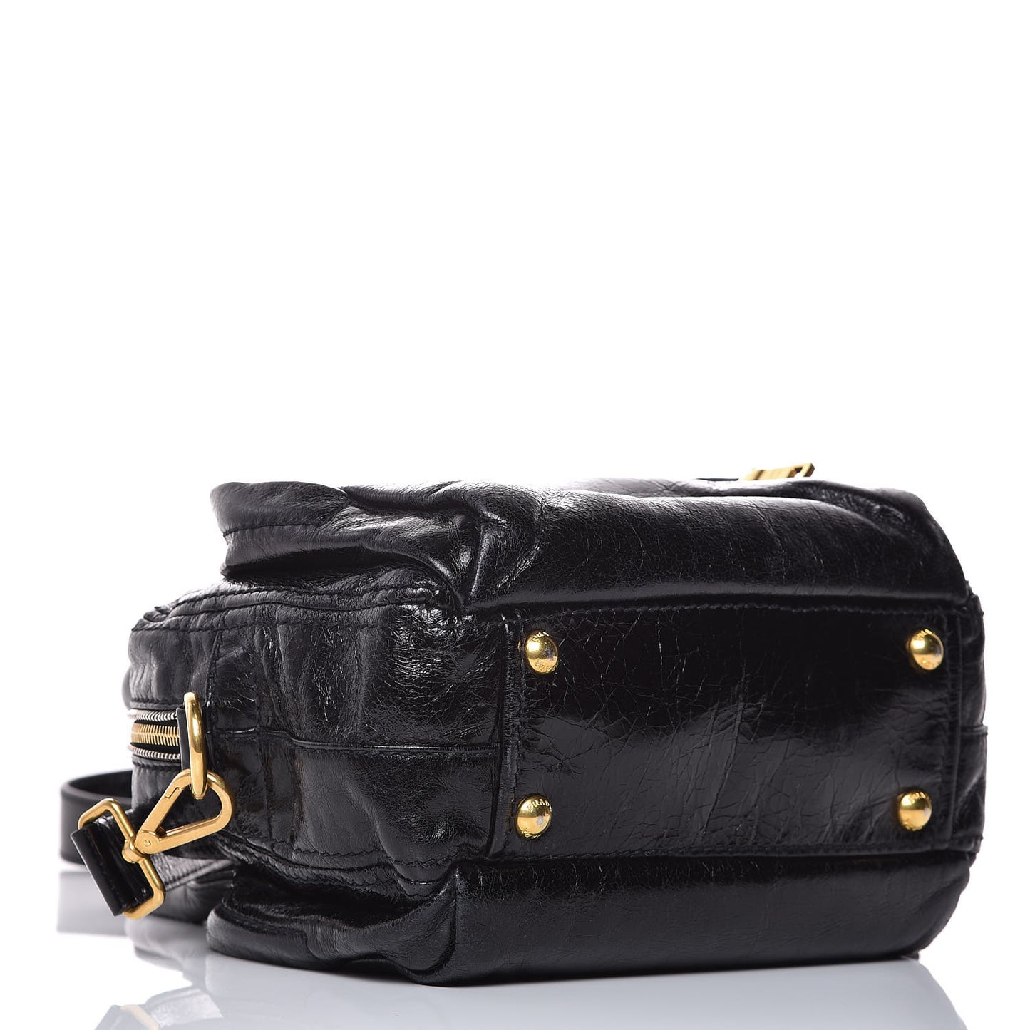 Vitello Shine Tote Black