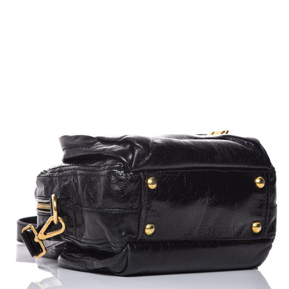 Prada Vitello Shine Tote Black 4 of 7