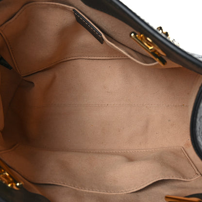 Gucci Guccissima Small Padlock Tote Black 5 of 10