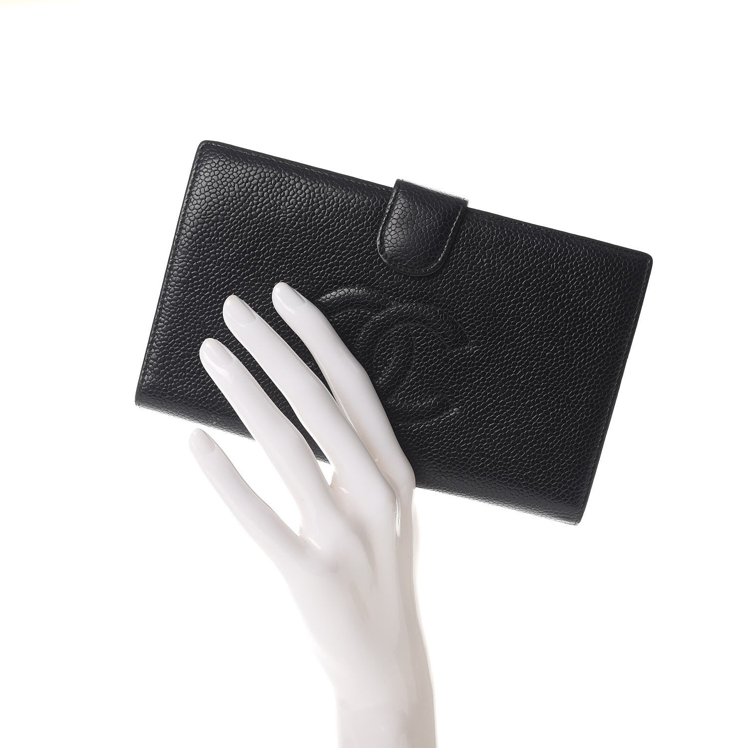 Chanel Caviar Timeless CC French Wallet Black 2 of 11