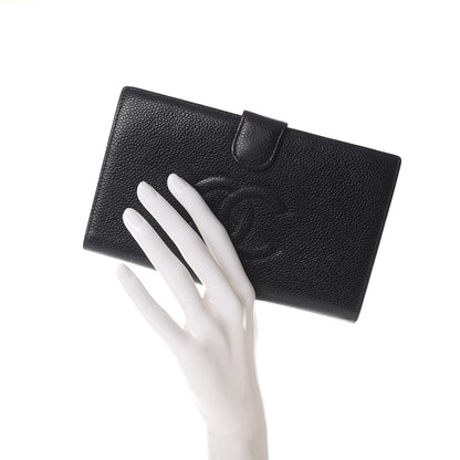 Chanel Caviar Timeless CC French Wallet Black 2 of 11