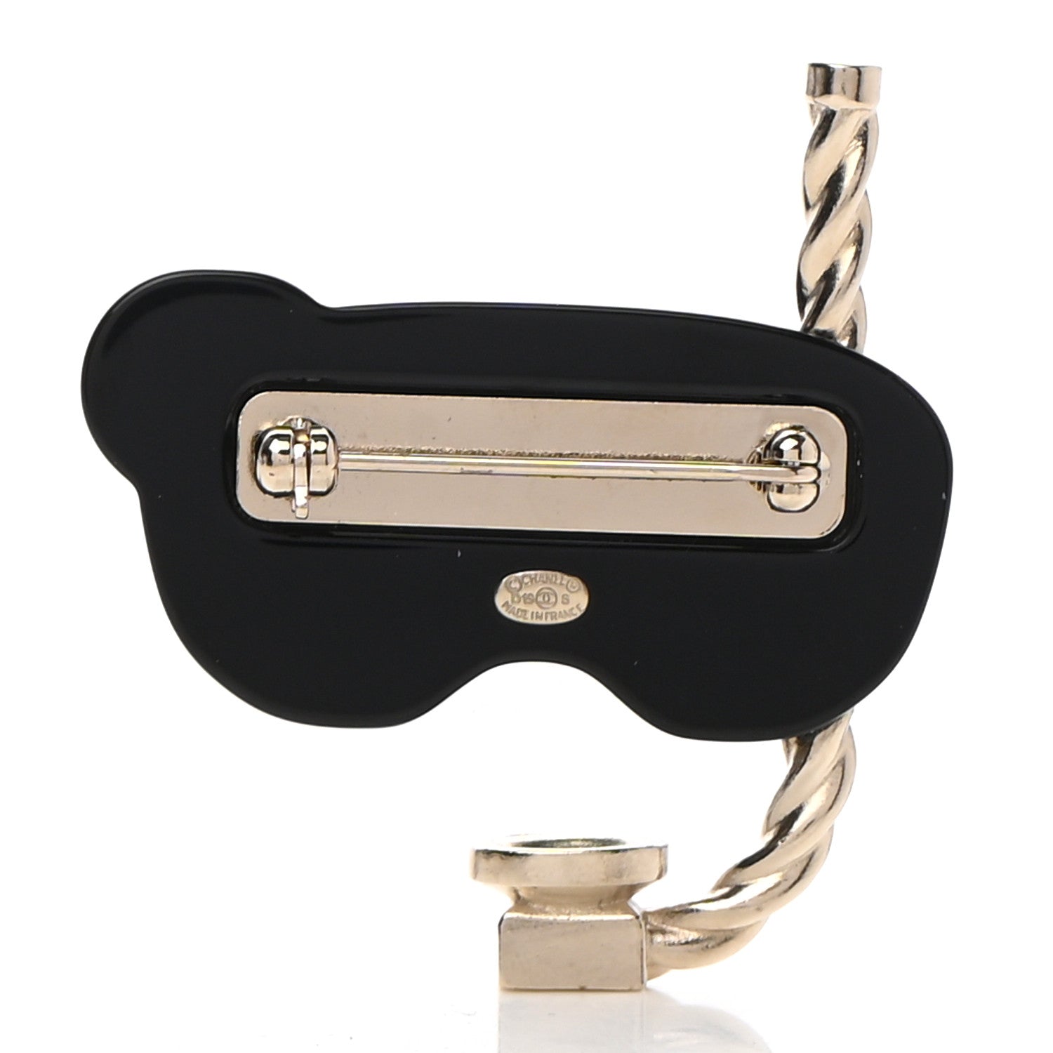 Chanel Resin Pearl Snorkeling CC Brooch 3 of 6