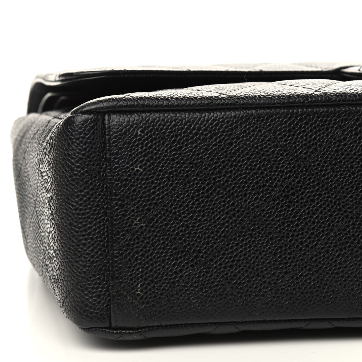Caviar Quilted Maxi Double Flap Black