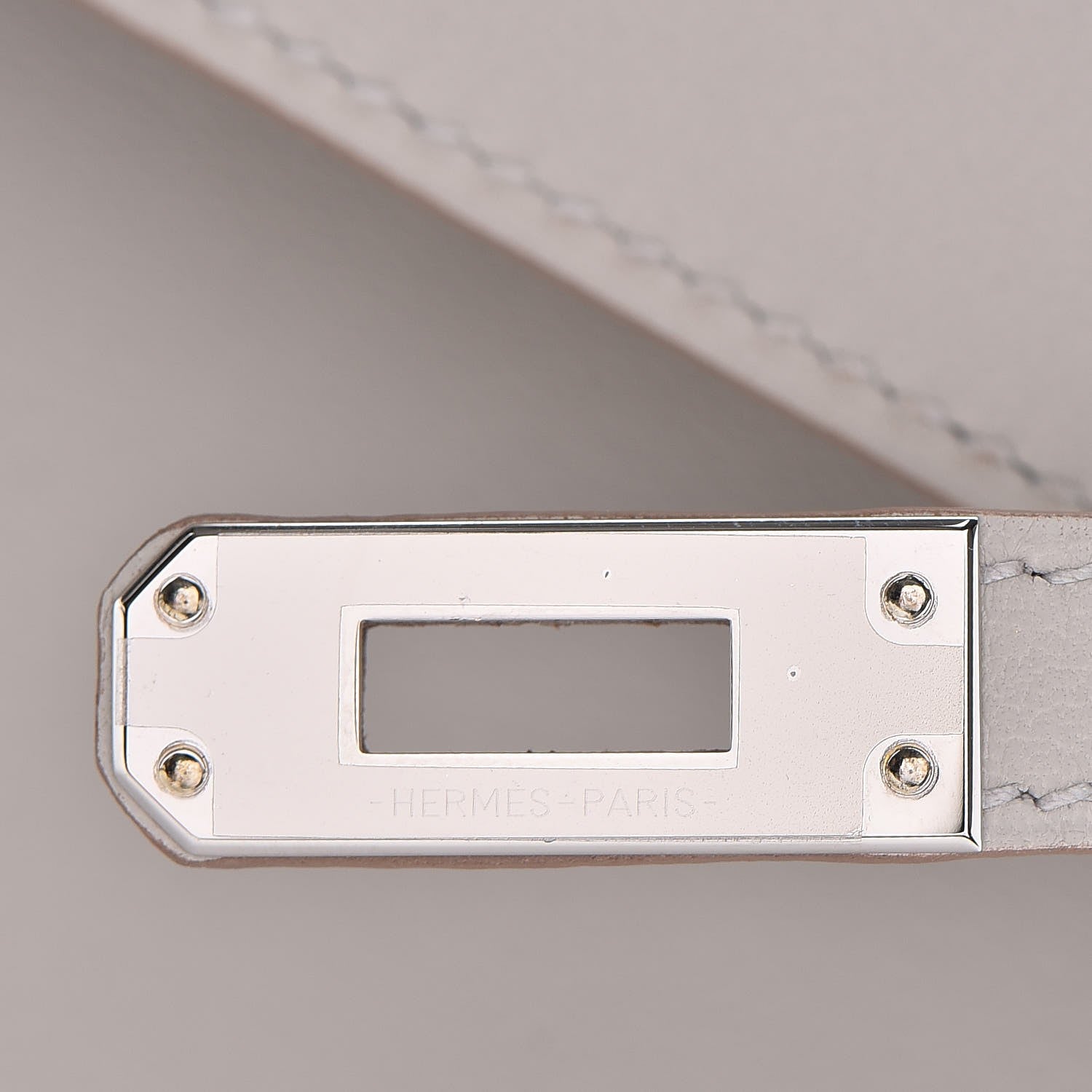 Hermes Swift Kelly Pochette Clutch Gris Perle 9 of 26