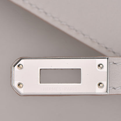 Hermes Swift Kelly Pochette Clutch Gris Perle 9 of 26