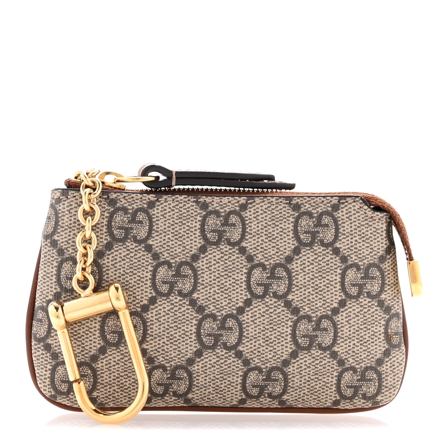 Gucci GG Supreme Monogram Key Case Brown 1 of 10