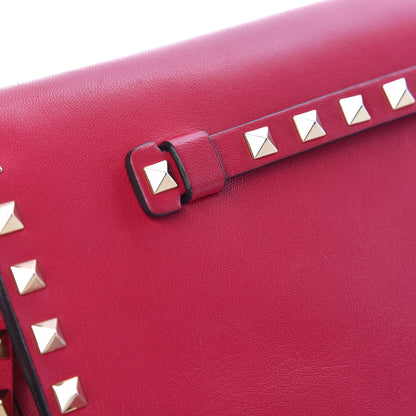 Valentino Garavani Nappa Rockstud Wristlet Clutch Cyclamin 9 of 11