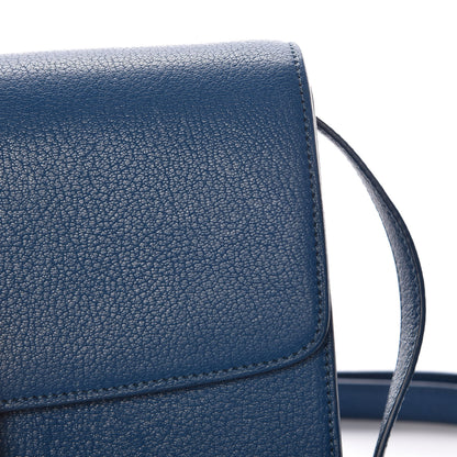 Celine Goatskin Medium Classic Box Flap Bag Deepsea 10 of 11