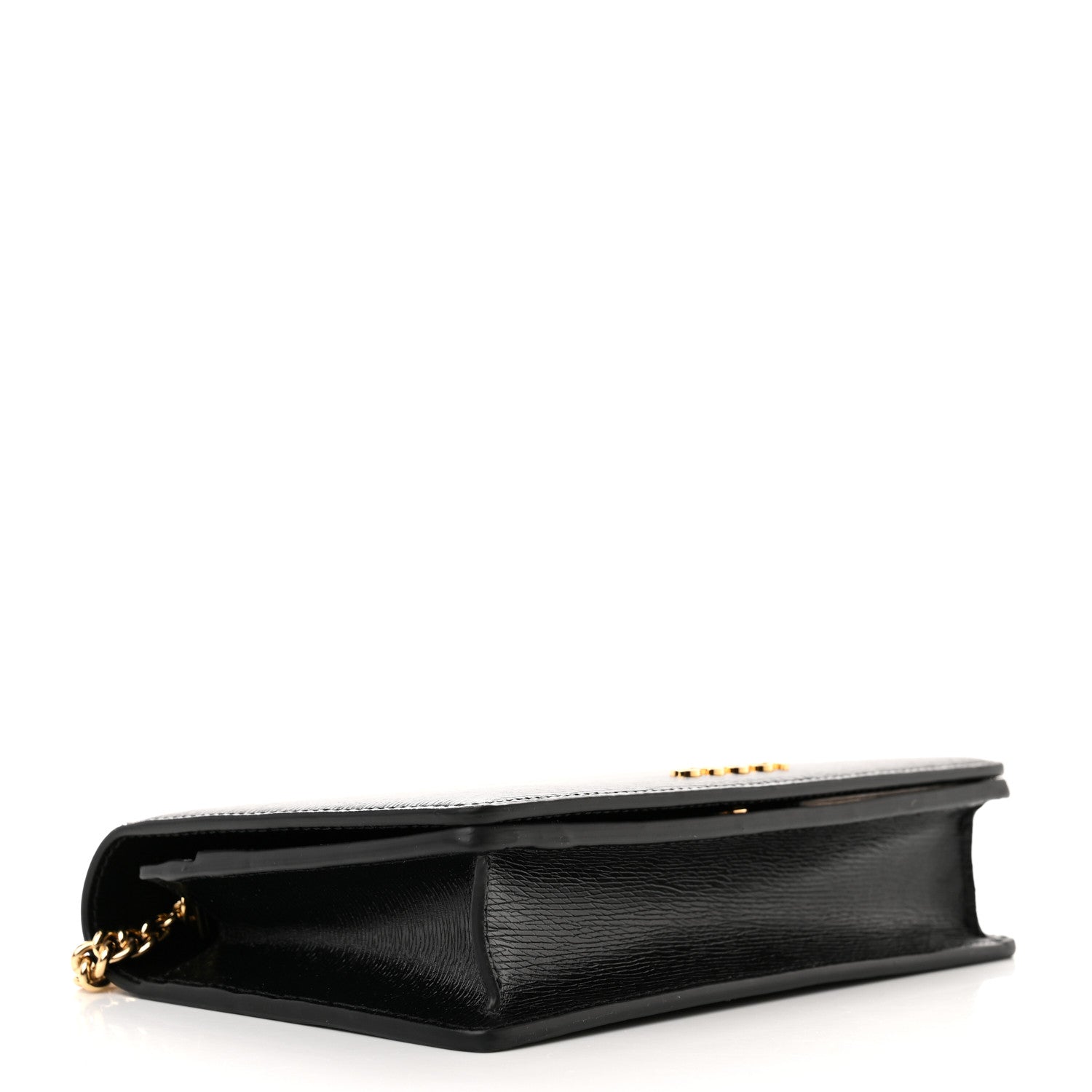 Gucci Calfskin Script Logo Wallet On Chain Black 4 of 10