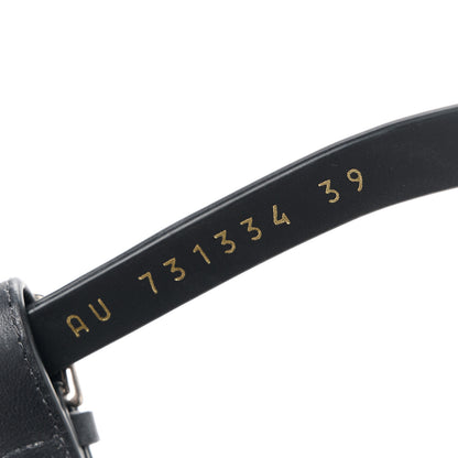 Saint Laurent Calfskin Platz Platform Sandals 39 Black 7 of 11