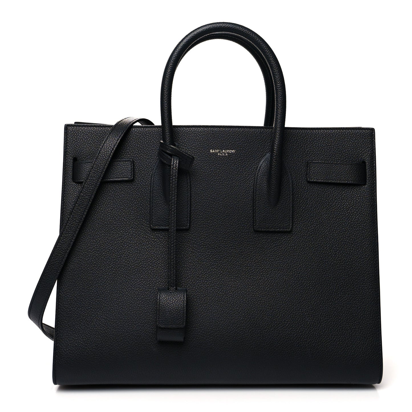 Grained Calfskin Small Sac De Jour Black