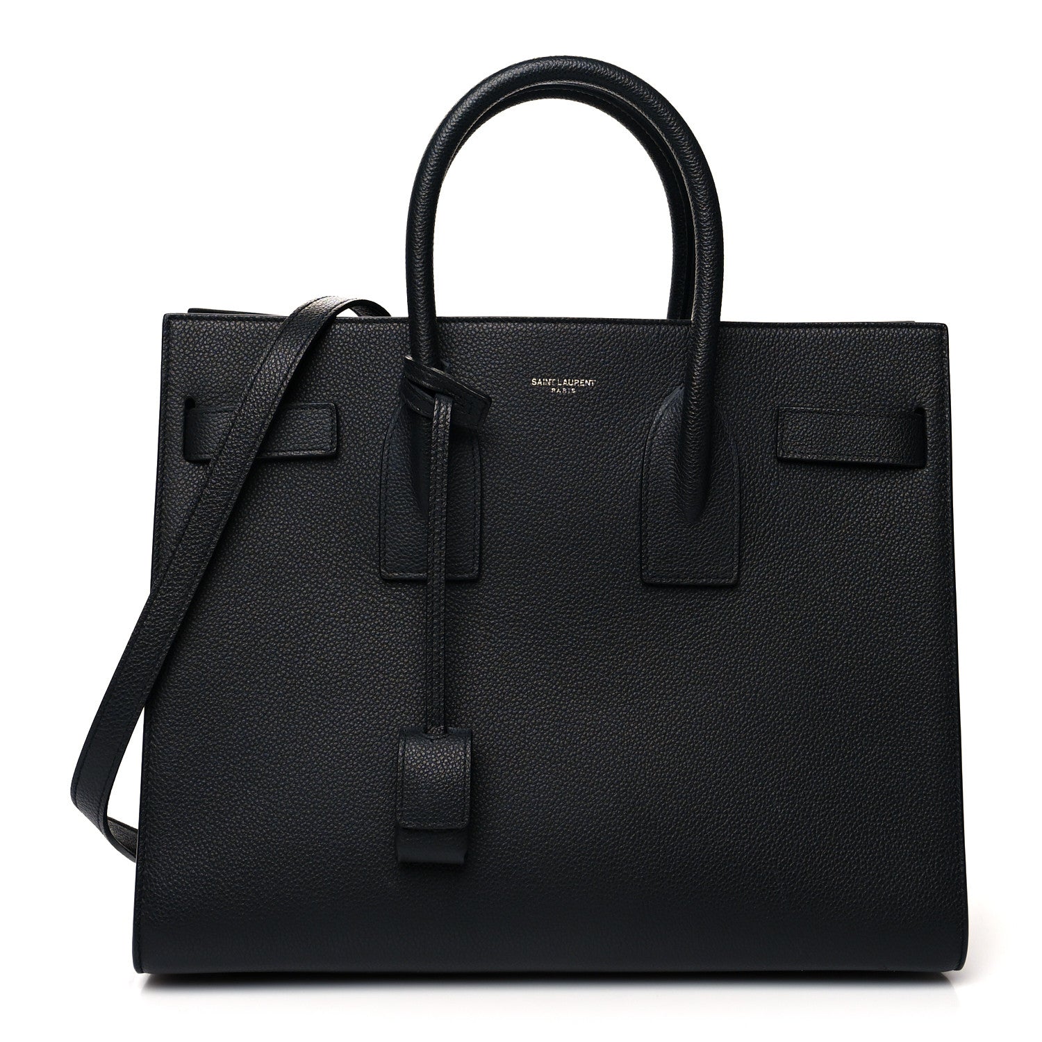 Saint Laurent Grained Calfskin Small Sac De Jour Black 1 of 13