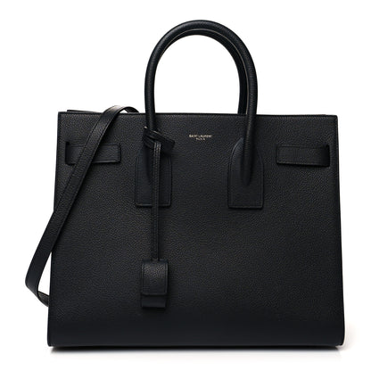 Saint Laurent Grained Calfskin Small Sac De Jour Black 1 of 13